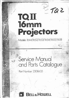 Bell and Howell TQ -Series manual. Camera Instructions.